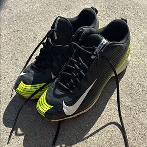 Nike Black and Yellow Men's Shoes